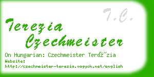 terezia czechmeister business card